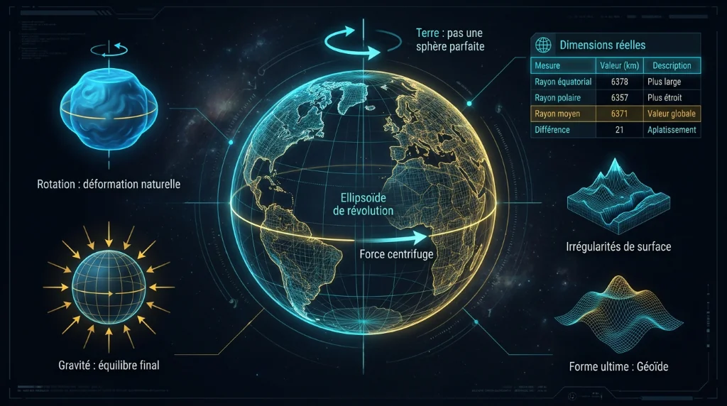 la Terre, une sphère imparafaite